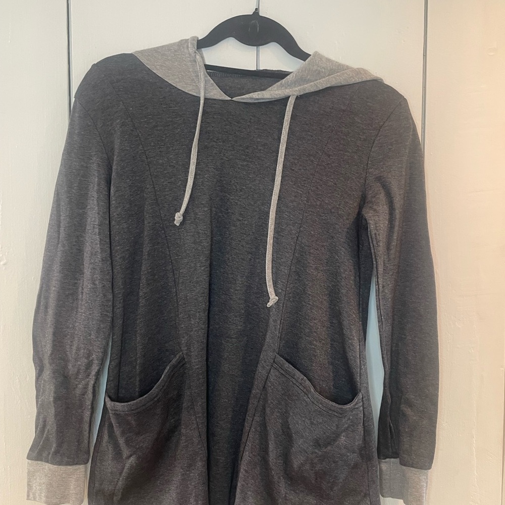 Gray Women's Hooded Sweatshirt